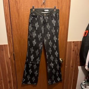 Ranch dressing black cactus jeans size 8